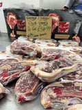Tomahawk/sirloin club steaks