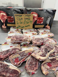 Tomahawk/sirloin club steaks